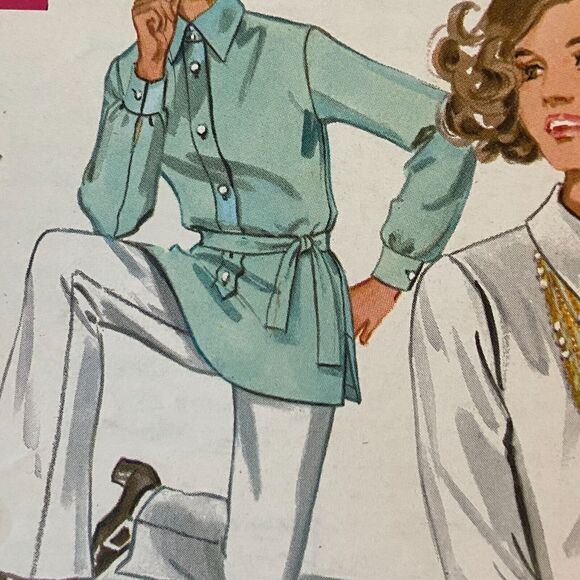 Butterick 5432 Pattern Top Miss 16 80s Vintage Oversized Lagenlook Side Slit - Picture 1 of 7